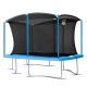 MOXIE Moxie 8 ft.x12 ft. Rectangular Outdoor Trampoline Set with Premium Safety Enclosure Gymnastics Rectangular Trampoline