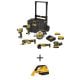 DEWALT 20-Volt MAX ToughSystem Lithium-Ion 6-Tool Cordless Combo Kit with Cordless 1/2 Gal. Wet/Dry Portable Vacuum