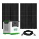 NATURE'S GENERATOR Lithium 3600 Gold Pro Bundle Push Button Start featuring a Lithium 3600 Solar Generator with two 410 Watt Solar Panels