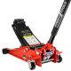 Damodpoy 3-Ton Hydraulic Low Profile Steel Racing Jack with Dual Piston Rapid Lift Pump, Lift Range 3.3 in. to 18.5 in.