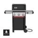 Weber Spirit Smart EX-325 3-Burner Natural Gas Grill in Black with Wi-Fi Enabled Digital Thermometer
