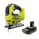 RYOBI ONE+ HP 18V Brushless Cordless Jig Saw with 2.0 Ah HIGH PERFORMANCE Battery