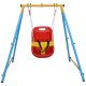 maocao hoom Baby Toddler Indoor/Outdoor Metal Swing Set with Safety Belt for Backyard