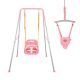 Steel Frame 4-in-1 Swing Set & Baby Jumper Playset with Foldable Stand for Indoor Outdoor Use, 1 Pack