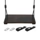 Wooden Swing Seat 1 Pack Outdoor Height Adjustable 31.5-63in Rope 300LB Capacity Brown