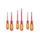 TEKTON Phillips, Slotted, Square Insulated Screwdriver Set, 6-Piece (#1-#2,5.5-6.5 mm, #1-#2)