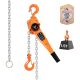VEVOR Manual Lever Chain Hoist, Heavy Duty Come Along, 20 ft. Lift G80 Steel With Dual Pawl Brake, Hooks, 3300 lbs. Capacity