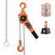 VEVOR Manual Lever Chain Hoist, Heavy Duty Come Along, 10 ft. Lift G80 Steel With Dual Pawl Brake, Hooks, 2200 lbs. Capacity
