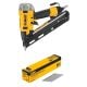 DEWALT 2-1/2 in. 15-Gauge Pneumatic DA Finish Nailer with 2 in. x 15-Gauge Bright Finish Angled Finish Nails (2500 Pieces)