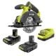 RYOBI ONE+18V Cordless 5-1/2 in. Circular Saw Kit with 2 Ah Battery and Charger & 2 Ah Battery