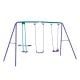 maocao hoom Outdoor Swing Set, Metal Swing Set
