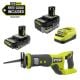 RYOBI ONE+ 18V HIGH PERFORMANCE Kit w/ 4.0 Ah Battery, 2.0 Ah Battery, Charger, & FREE ONE+ Cordless Reciprocating Saw