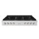 ZLINE - 48 in. Wide 8 Burner Paramount Gas Rangetop withPorcelain Cooktop (SRT48) - Stainless Steel