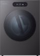 LG - SIGNATURE 9.0 Cu. Ft. Stackable Smart Electric Dryer with TurboSteam and AI Sensor Dry - Brushed Black Steel
