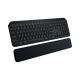 Logitech - MX Keys S Wireless Keyboard with Palm Rest, Fluid Precise Quiet Typing, Programmable Keys and Bluetooth - Black