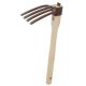 Zenport Steel 4-Prong Hand Cultivator with 15 in. Ash Handle J6-09
