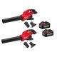 Milwaukee M18 FUEL Dual Battery 145 MPH 600 CFM 18V Lithium-Ion Brushless Cordless Handheld Blower (2) w/(2) 6.0 Ah Batteries 2824-20-2824-20-48-11-1862
