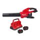 Milwaukee M18 FUEL Dual Battery 145 MPH 600 CFM 18V Brushless Cordless Blower w/ (2) 12.0 AH FORGE Battery, PACKOUT Charger 2824-20-48-59-1842F