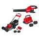 Milwaukee M18 FUEL Dual Battery 145 MPH 600 CFM 18V Brushless Cordless Blower w/ M18 Mower Kit, (2) 12.0 AH FORGE Battery, Charger 2824-20-2823-22HD-48-59-1842F
