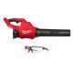 Milwaukee M18 Brushless120 MPH 450 CFM 18V Cordless Battery Leaf Blower (Tool-Only) w/ Clear Safety Glasses Anti-Scratch Lenses 3044-20-48-73-2010