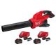 Milwaukee M18 FUEL Dual Battery 145 MPH 600 CFM 18V Lithium-Ion Brushless Cordless Blower w/ (2) M18 FORGE XC8. 0 Starter Kits 2824-20-48-59-1881-48-59-1881