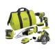 RYOBI ONE+ 18V Cordless 5-Tool Combo Kit with 2.0Ah Battery and Charger PCL1504K2