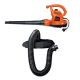 BLACK+DECKER 12 AMP 230 MPH 385 CFM Corded Electric 3-In-1 Handheld Leaf Blower, Vacuum and Mulcher with Leaf Collection Attachment BV3600WBV-006L