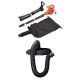BLACK+DECKER 12 AMP 250 MPH 400 CFM Corded Electric 3-In-1 Backpack Leaf Blower, Vacuum, Mulcher with Leaf Collection Attachment BEBL7000WV-006L