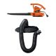 BLACK+DECKER 12 AMP 210 MPH 300 CFM Corded Electric 3-in-1 Handheld Leaf Blower, Vacuum and Mulcher with Leaf Collection Attachment BV3100WBV-006L