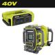 RYOBI 40V 1800-Watt Portable Battery Inverter Power Station, 4-Port Charger w/ 40V 300-Watt Inverter Power Source Tools Only RYi1802BT-RY40BG02B