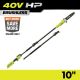 RYOBI 40V HP Brushless 10 in. Cordless Battery Pole Saw (Tool Only) RY40HPPS01B