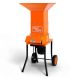 0.5 in. 15-Amp Electric 120V AC Motor Wood Chipper, 11 in. Cutting Blades Leaf Mulcher Shredder GUO056