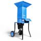 0.5 in. 15-Amp Electric Wood Chipper, 11 in. Cutting Blade Leaf Mulcher Shredder Green GUO049