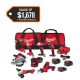 Milwaukee M18 18V Lithium-Ion Cordless Combo Kit (8-Tool) with (3) Batteries, Charger and Tool Bag 3692-28S