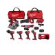 Milwaukee M18 FUEL 18V Lith-Ion Brushless Cordless Combo Kit w/ Two 5.0 Ah Batteries, 1 Charger, 2 Tool Bags (7-Tool) w/ Inflator 3697-27-2848-20