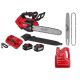 Milwaukee M18 FUEL 14 in. Battery Top Handle Chainsaw Kit w/ 14 in. Chainsaw Bar & Chain Combo, 1 Gallon Bar & Chain Oil 2826-22T-49-16-2820-49-16-2838