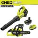 RYOBI ONE+ HP 18V Brushless 10 in. Cordless Battery Chainsaw with 130 MPH 510 CFM Leaf Blower, 6.0 Ah Battery and Charger PBLCW01B-PBLLB01K