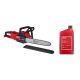 Milwaukee M18 FUEL 16 in. 18V Lithium-Ion Brushless Battery Chainsaw (Tool-Only) w/ 1 Quart Bar & Chain Oil 2727-20-49-16-2837