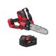 Milwaukee M18 FUEL 18V Lithium-Ion Brushless Battery 8 in. HATCHET Mini Chainsaw w/ M18 5.0 Ah Battery 3004-20-48-11-1850