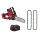 Milwaukee M18 FUEL 18V Lithium-Ion Brushless Battery 8 in. HATCHET Mini Chainsaw w M18 5.0 Ah Battery, 8 in Replacement Chain (x2) 3004-20-48-11-1850-49-16-2750-49-16-2750