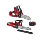 Milwaukee M18 FUEL 18V Lithium-Ion Brushless Battery 8 in. HATCHET Mini Chainsaw w/ M18 5.0 Ah Battery, M18 FUEL 16 in. Chainsaw 3004-20-48-11-1850-2727-20