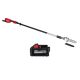Milwaukee M18 FUEL 10 in. 18V Lithium-Ion Brushless Telescoping Pole Saw, 13 ft. Length, M18 High Output 6.0 Ah Battery 3013-20-48-11-1865