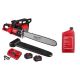 Milwaukee M18 FUEL 18V Brushless Cordless 20 in. Dual Battery Chainsaw Kit with (2) 8.0 Ah FORGE Batteries, 1 qt. Bar & Chain Oil 2827-22-49-16-2837