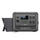 BLUETTI 1800W Continuous/3600W Peak Output 1024Wh Push Button Start Portable Power Station with 100W Solar Panel EL100V2+100PV-THDUS