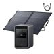 Anker Solix S2000 Solar Generator w/ 200W Bifacial Solar Panel, 1,500-Watt/ 2,010Wh Portable Power Station, Push Button Start SOLIX-S2 & AS320
