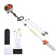 SKONYON Gas Pole Saw 43CC with 10 in Cutting Bar, Cordless Tree Trimmer 30 fl. oz. Fuel Tank, 6.8 to 11.7 ft Extendable Chainsaw HD015SKSS191