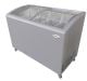 Precision - 10.9 cu. Ft Chest Freezer With Curved Glass Top in White - white