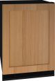 U-Line 85-bottle or 105-can or 16-750ml wine bottle capacity Beverage Center - Custom Panel Ready