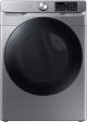 Samsung - 7.5 cu. ft. Smart Electric Dryer w/ Steam Sanitize+ - Platinum