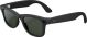 Ray-Ban Meta - Meta Wayfarer Large Smart Glasses with Meta Ai, Audio, Photo, Video Compatibility - Clear to Green Transitions Lenses - Matte Black